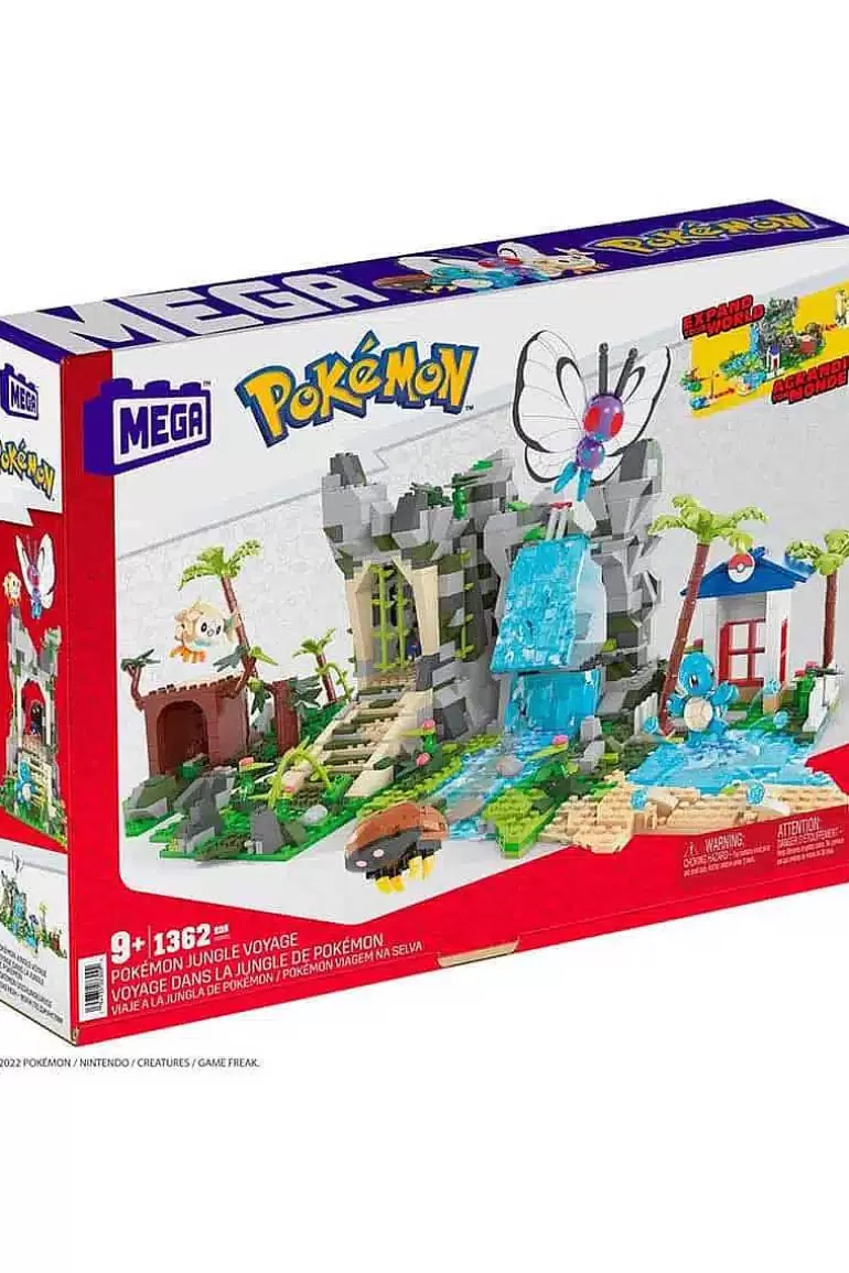 Pocket Monster Pokémon Figurer-Jungle Voyage Mega Construx Byggesaet