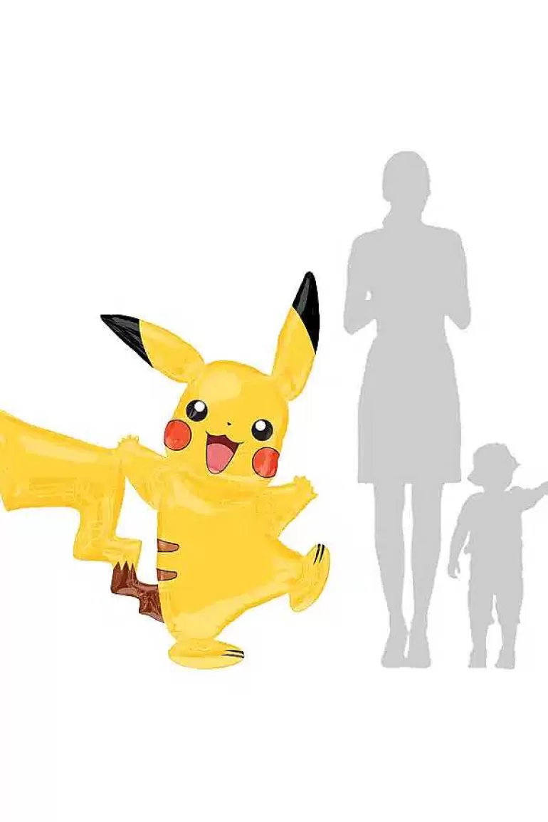 Pocket Monster Pokémon Til Børneværelset-Kaempe Pikachu Airwalker Ballon 144 Cm