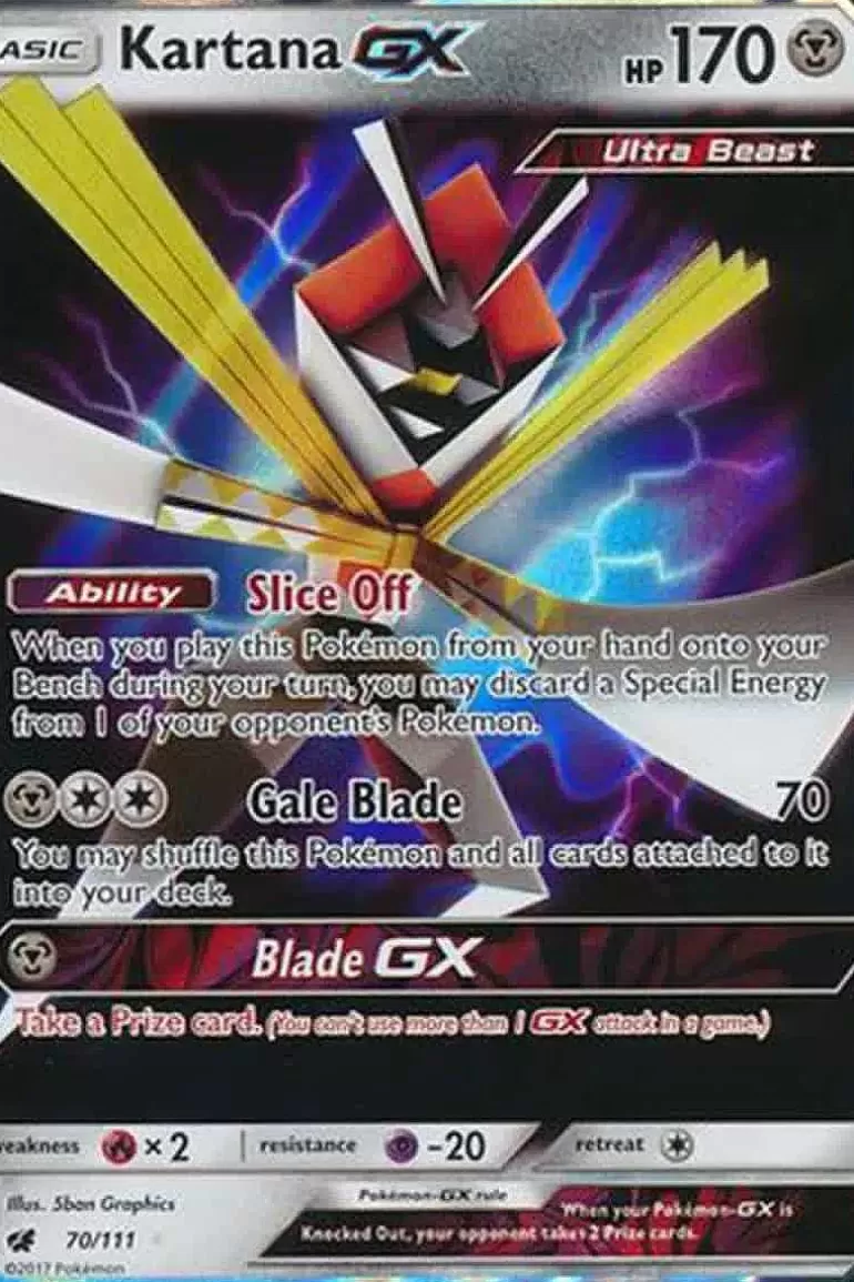 Pocket Monster Pokémon Kort-Kartana Gx 70/111
