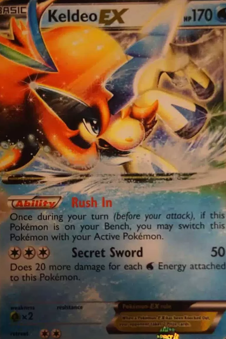 Pocket Monster Pokémon Kort-Keldeo Ex 49/149