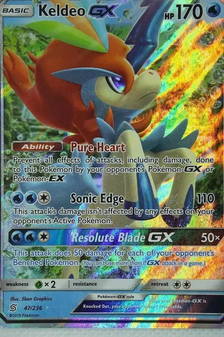 Pocket Monster Pokémon Kort-Keldeo Gx 47/236
