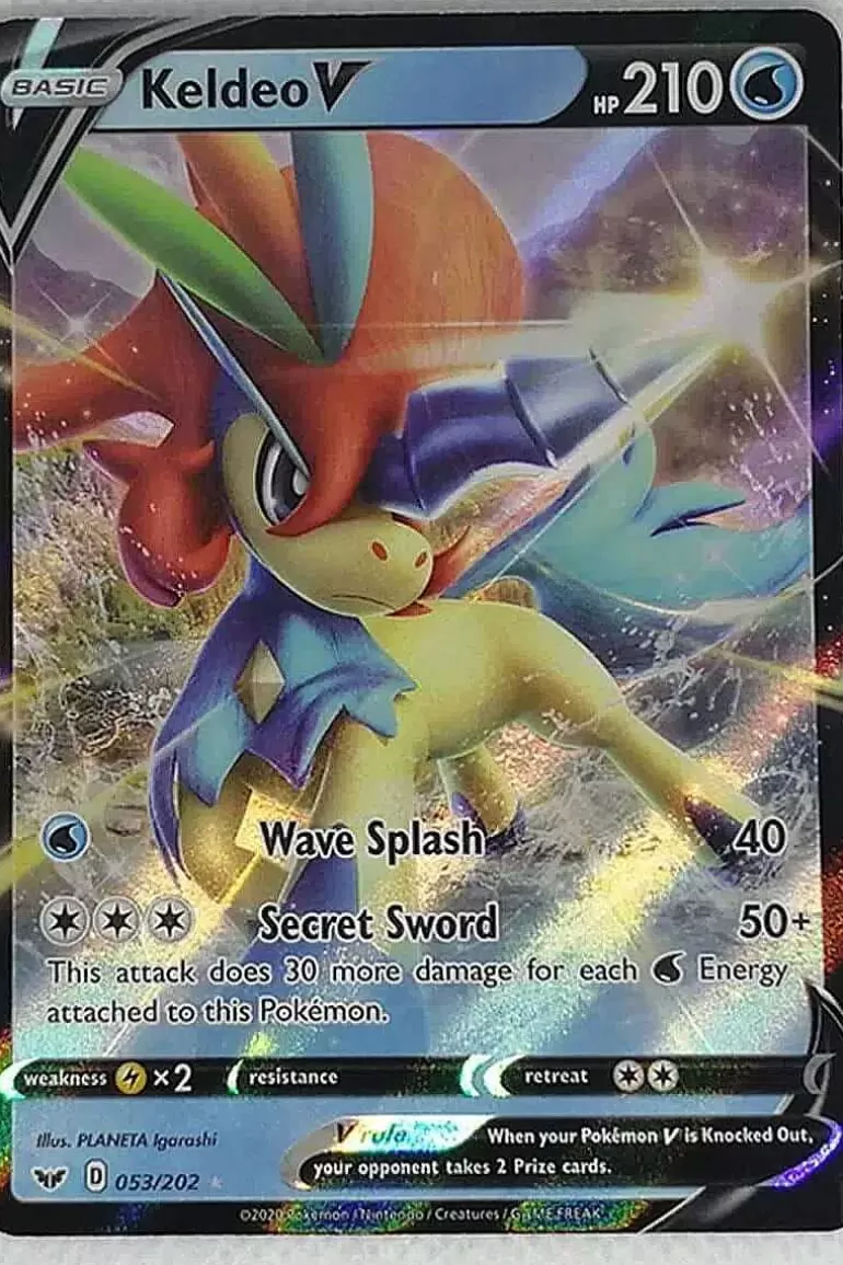 Pocket Monster Pokémon Kort-Keldeo V 053/202
