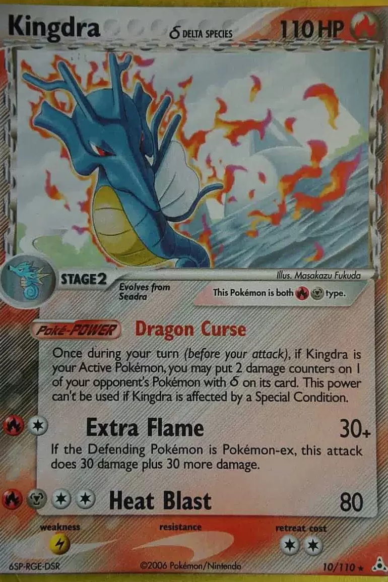Pocket Monster Pokémon Kort-Kingdra (Delta Species) 10/110 Holo Rare