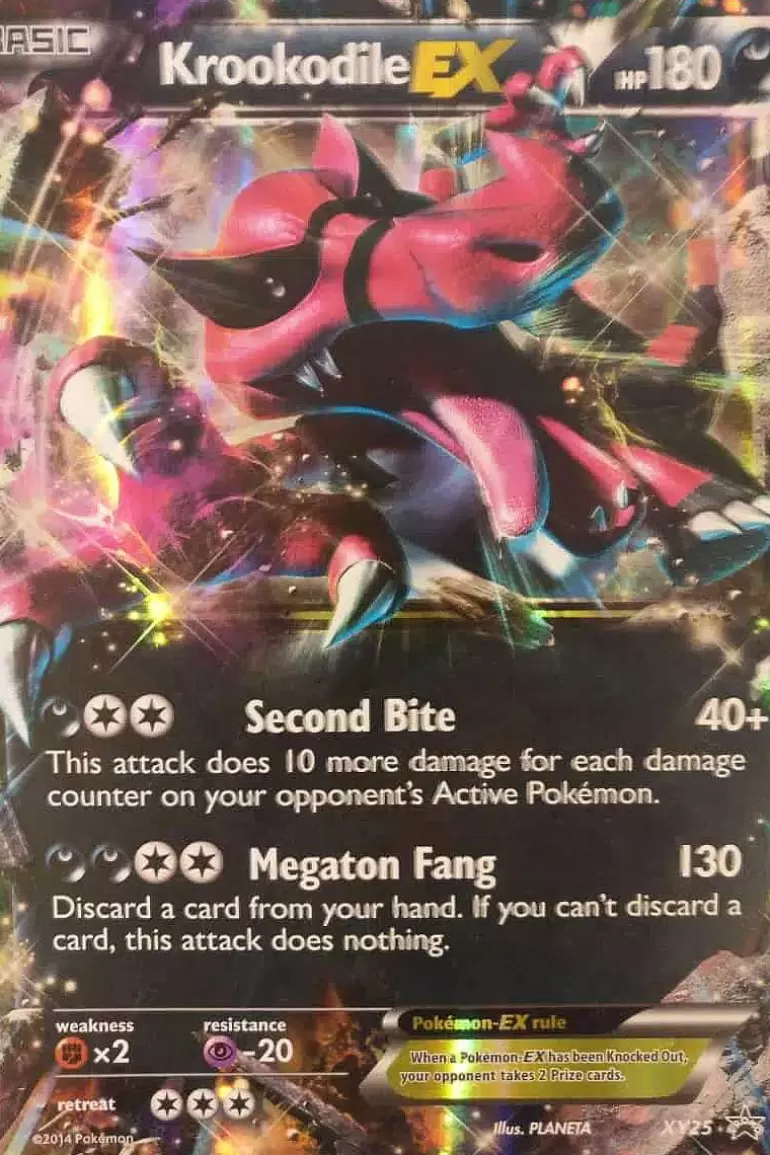 Pocket Monster Pokémon Kort-Krookodile Ex Xy25 Stor