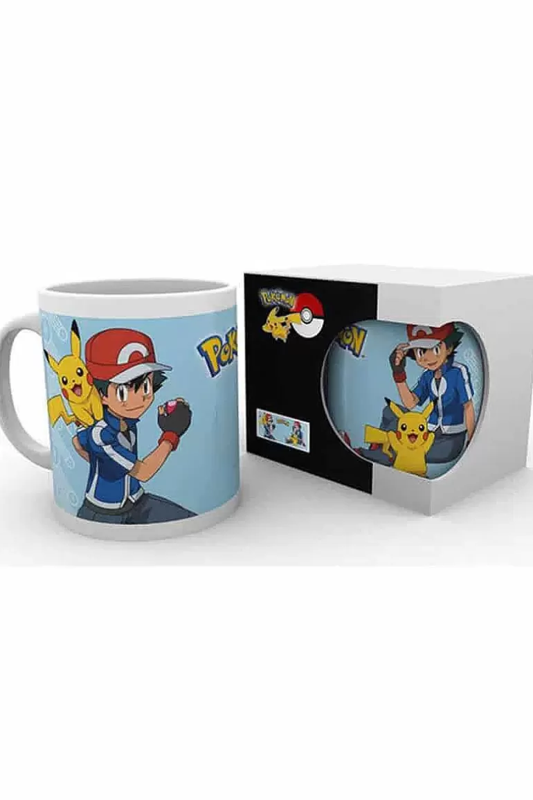 Pocket Monster Pokémon Til Børneværelset-Krus Med Ash & Pikachu