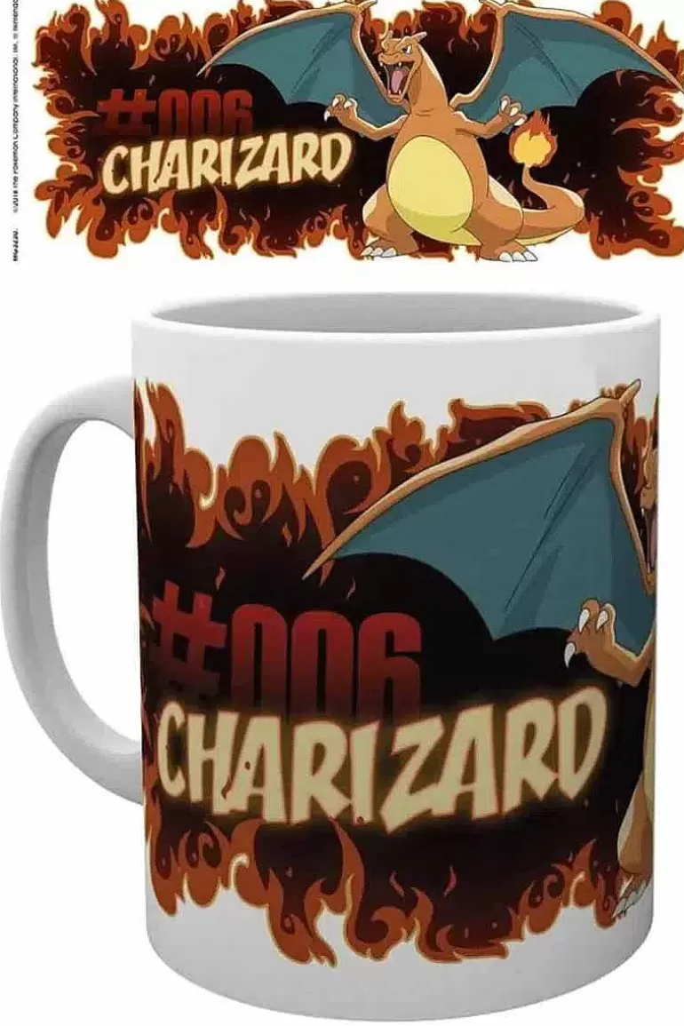 Pocket Monster Pokémon Til Børneværelset-Krus Med Charizard Gammel