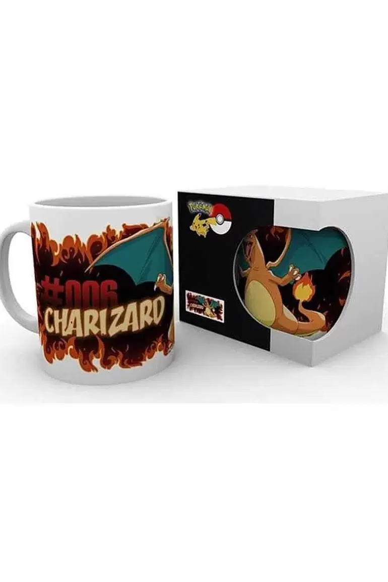 Pocket Monster Pokémon Til Børneværelset-Krus Med Charizard Gammel