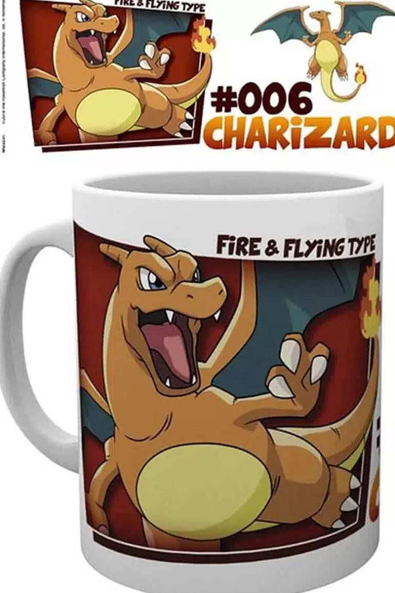 Pocket Monster Pokémon Til Børneværelset-Krus Med Charizard Ny