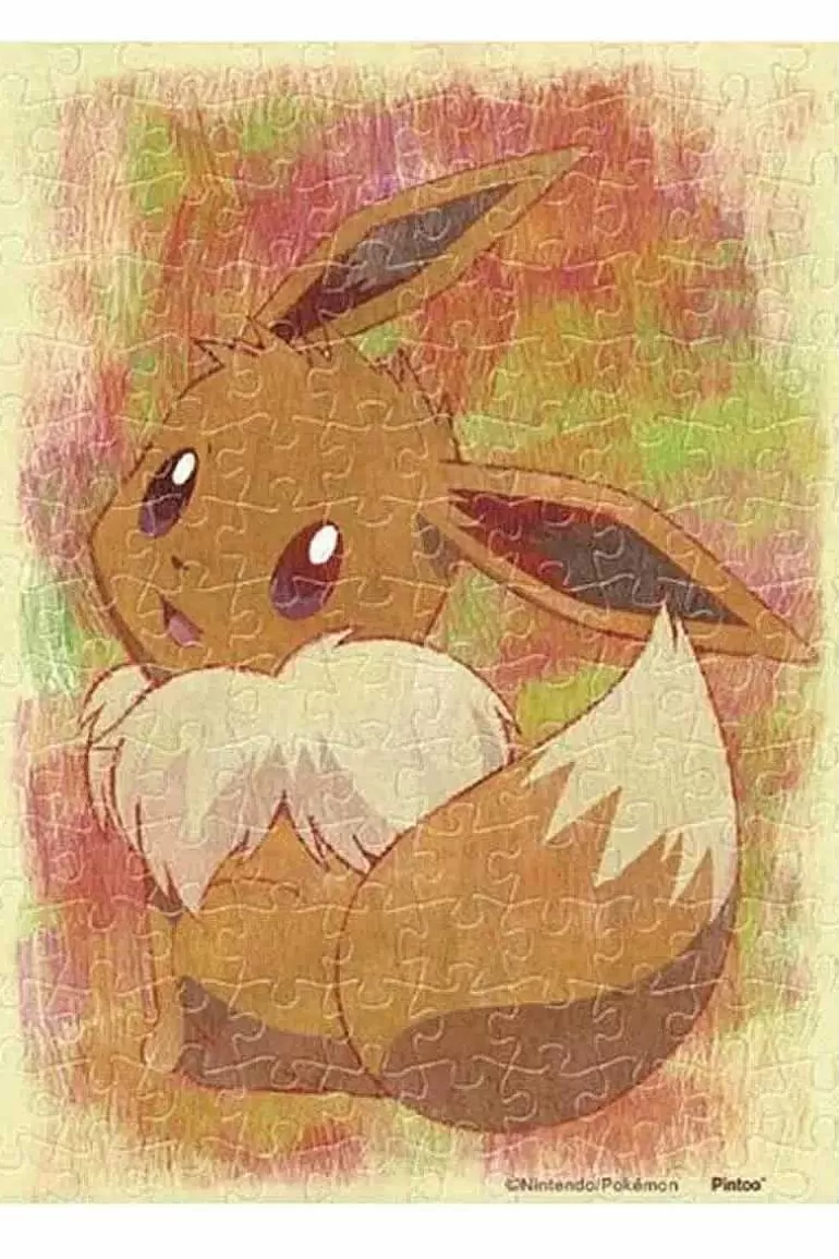 Pocket Monster Pokémon Til Børneværelset-Kunstnerisk Eevee Puslespil