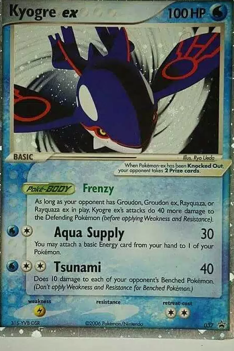 Pocket Monster Pokémon Kort-Kyogre Ex 037