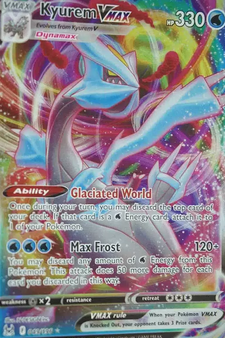 Pocket Monster Pokémon Kort-Kyurem Vmax 049/196