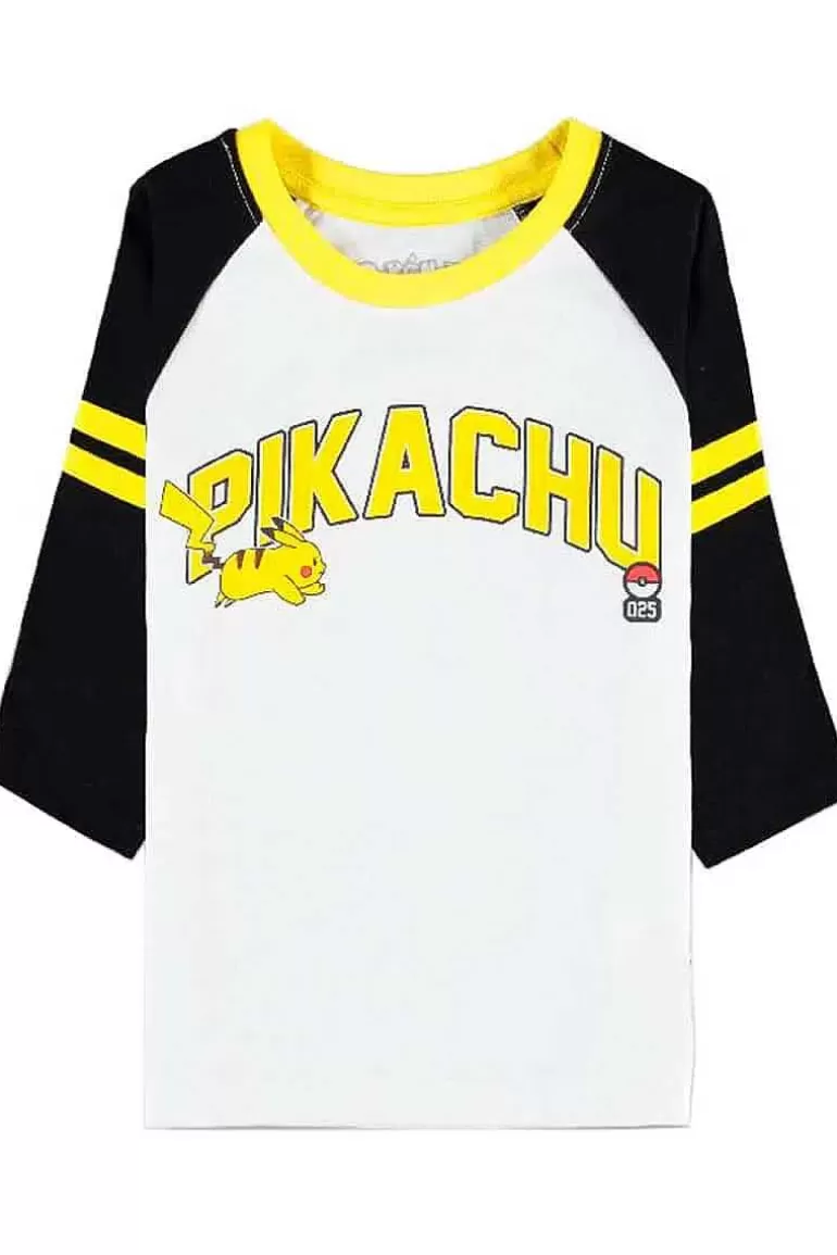Pocket Monster Pokémon Til Børneværelset-Lang T Shirt Med Pikachu I Bornestorrelser