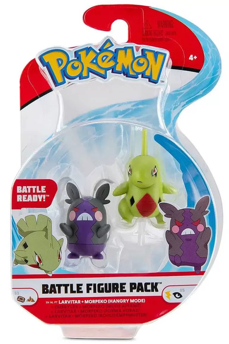 Pocket Monster Pokémon Figurer-Larvitar & Morpeko Figurer