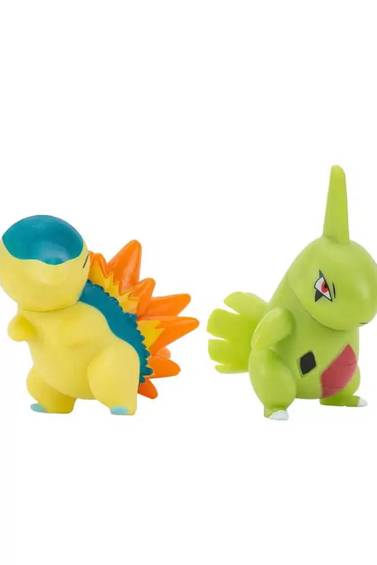Pocket Monster Pokémon Figurer-Larvitar Og Cyndaquil Figur