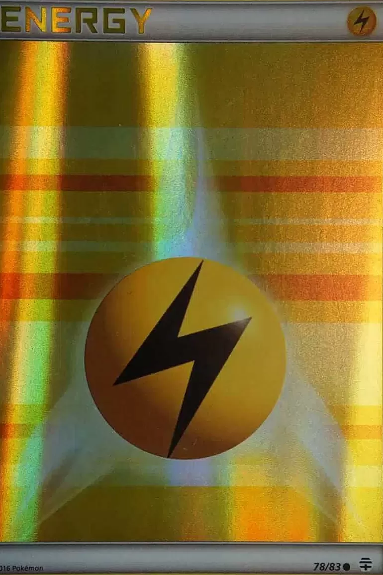 Pocket Monster Pokémon Kort-Lightning Energy 78/83 Reverse Holo