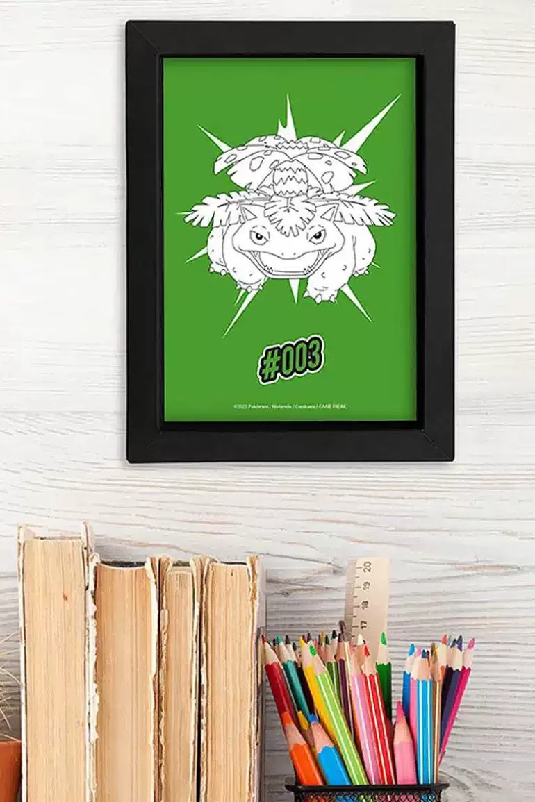 Pocket Monster Pokémon Til Børneværelset-Lille Indrammet Billede Med Venusaur