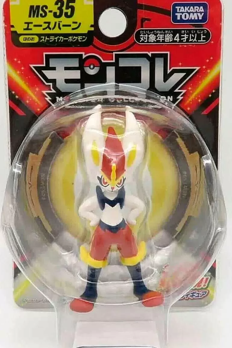 Pocket Monster Pokémon Figurer-Lille Japansk Cinderace Figur