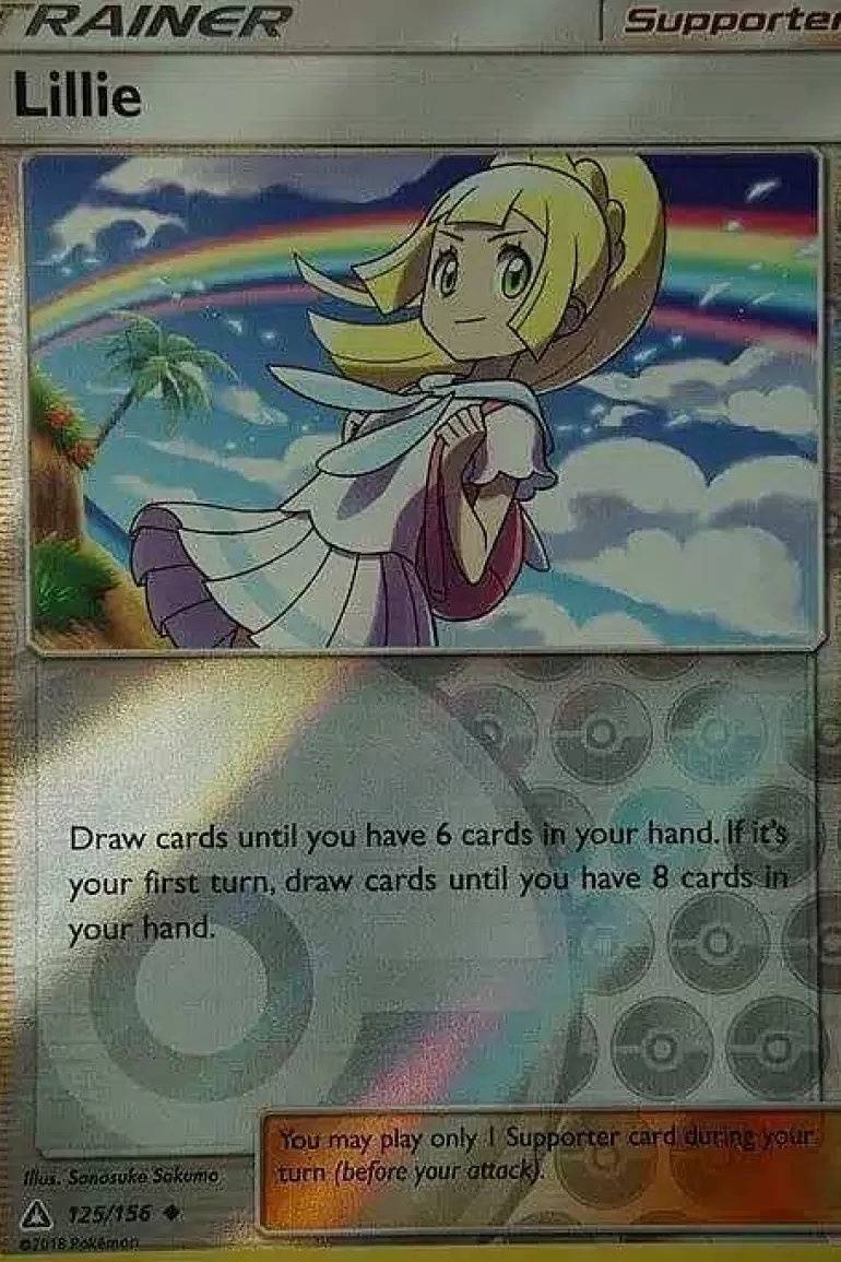 Pocket Monster Pokémon Kort-Lillie 125/156 Reverse Holo