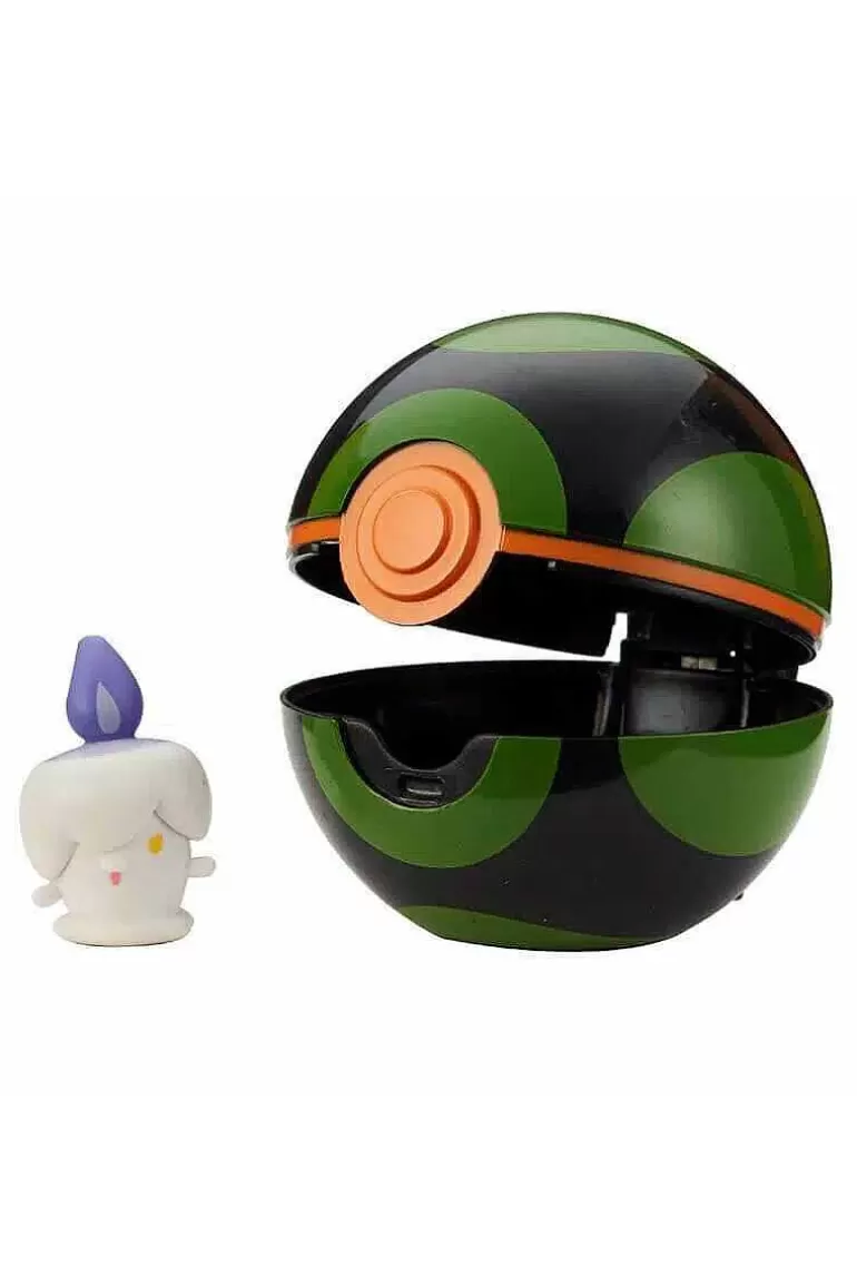 Pocket Monster Pokémon Figurer-Litwick & Dusk Ball