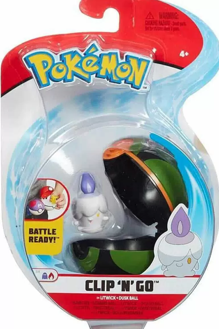 Pocket Monster Pokémon Figurer-Litwick & Dusk Ball