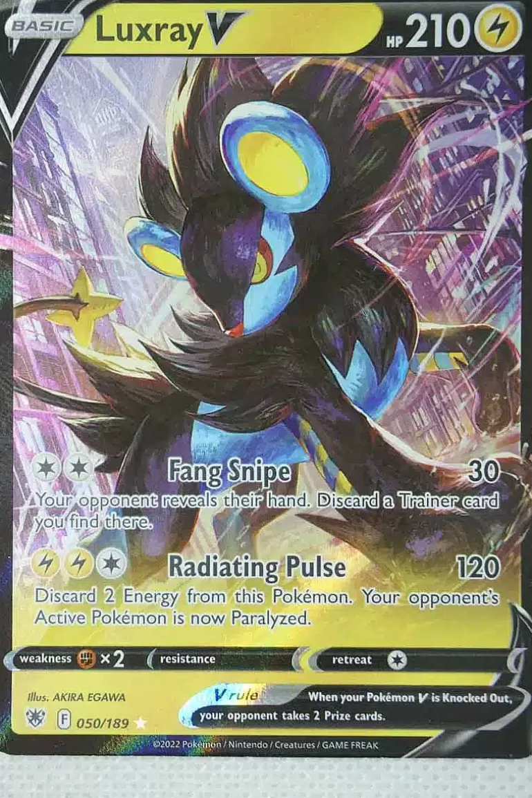 Pocket Monster Pokémon Kort-Luxray V 050/189