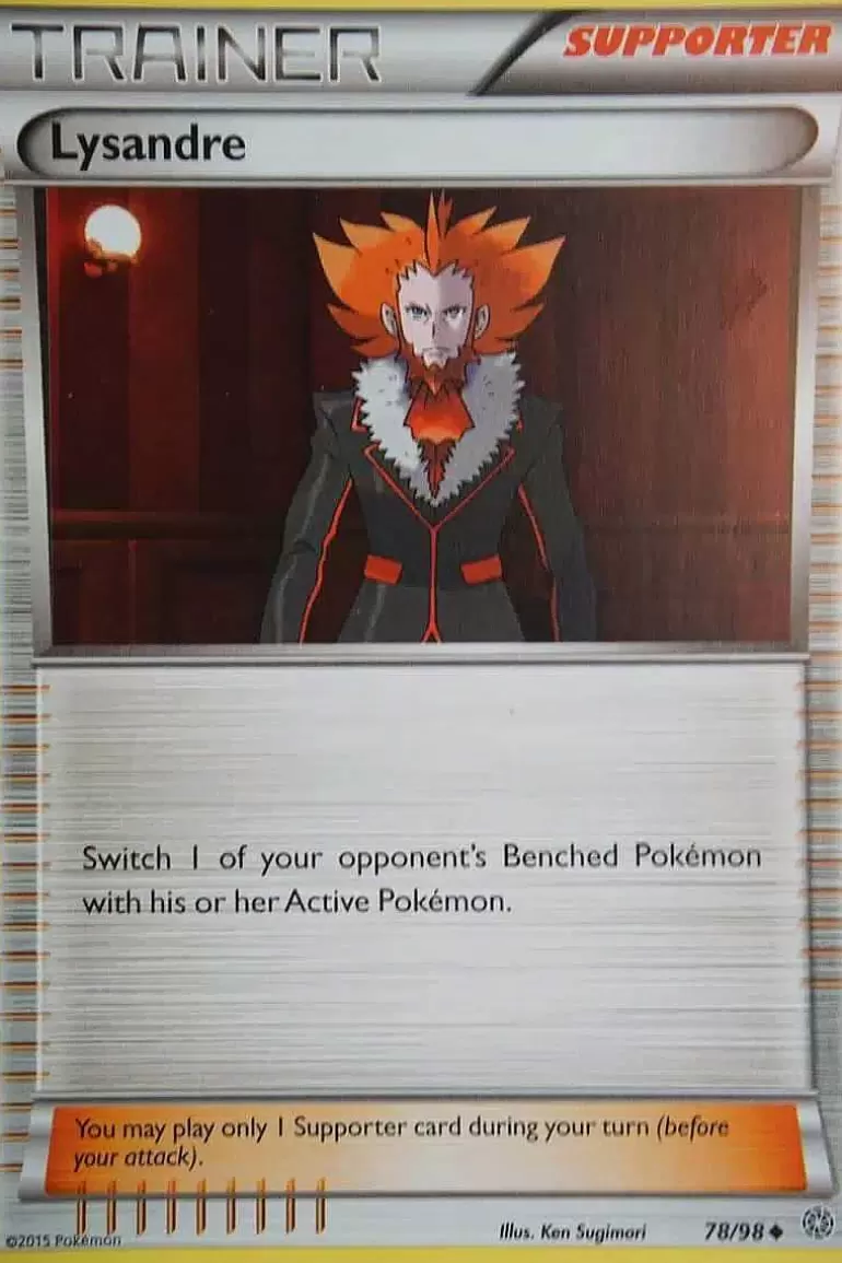 Pocket Monster Pokémon Kort-Lysandre 78/98