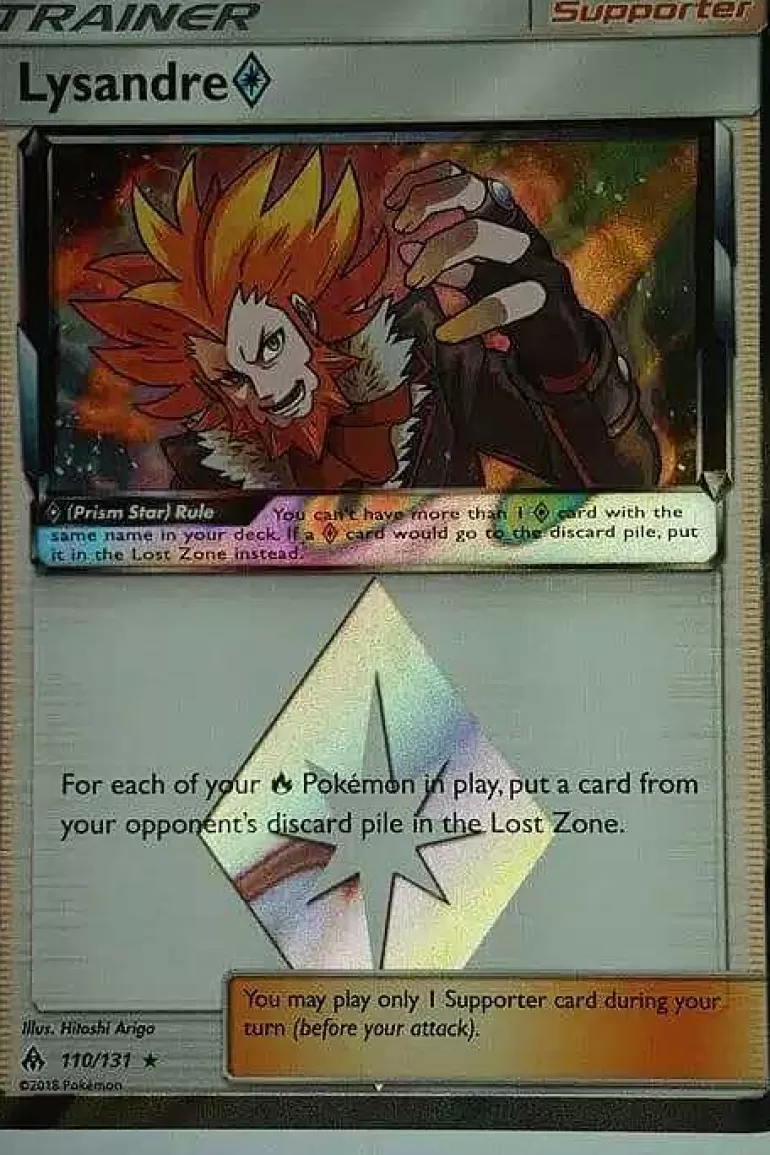 Pocket Monster Pokémon Kort-Lysandre Prism Star 110/131 Holo Rare