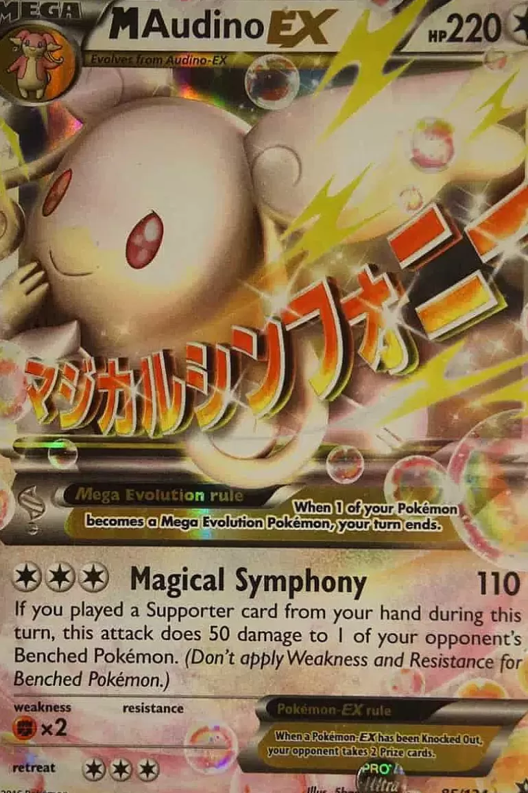 Pocket Monster Pokémon Kort-M Audino Ex 85/124