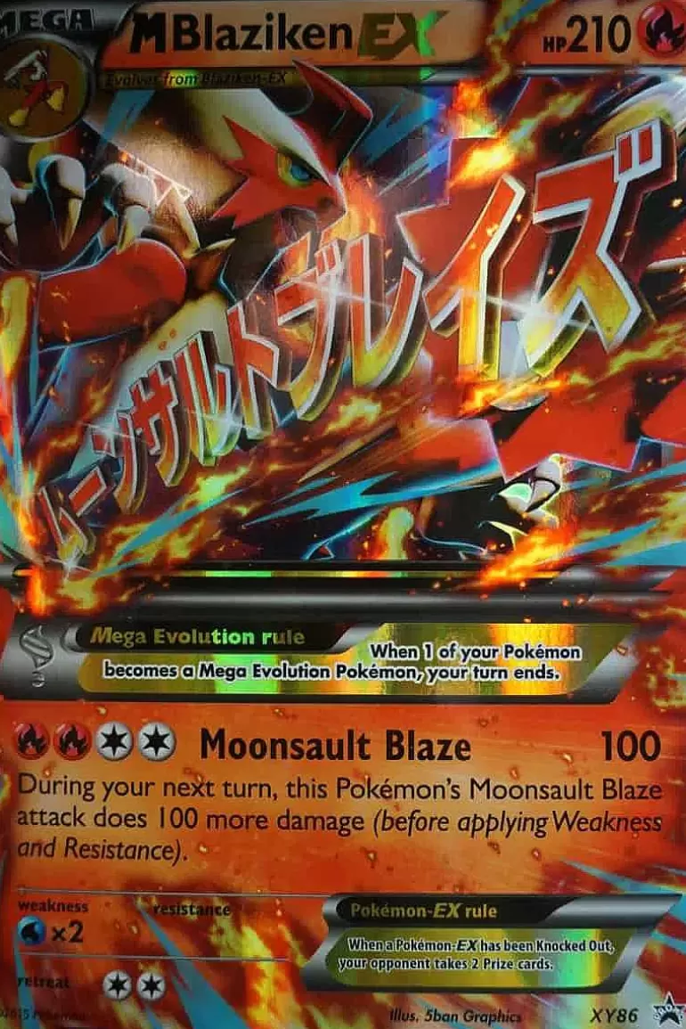 Pocket Monster Pokémon Kort-M Blaziken Ex Xy86 Stor