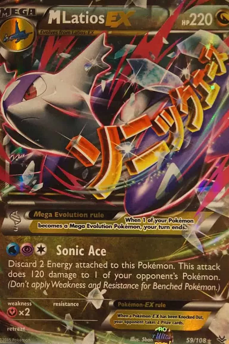 Pocket Monster Pokémon Kort-M Latios Ex 59/108