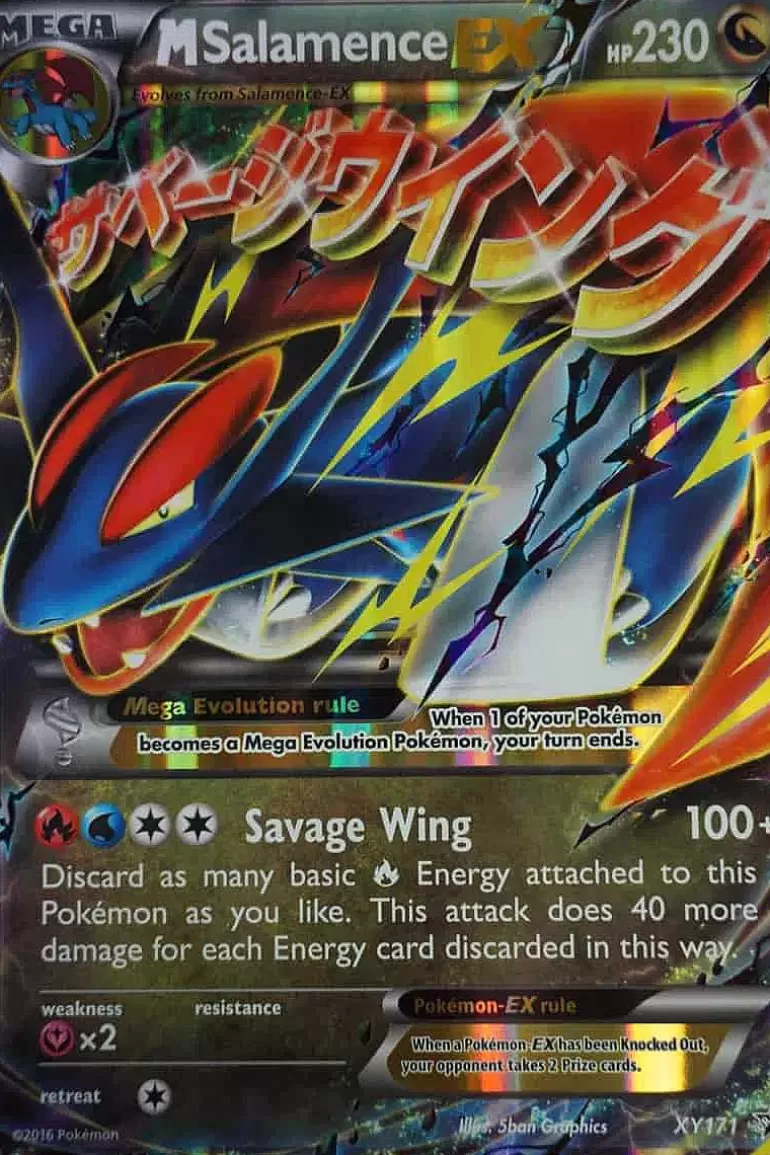 Pocket Monster Pokémon Kort-M Salamence Ex Xy171 Stor