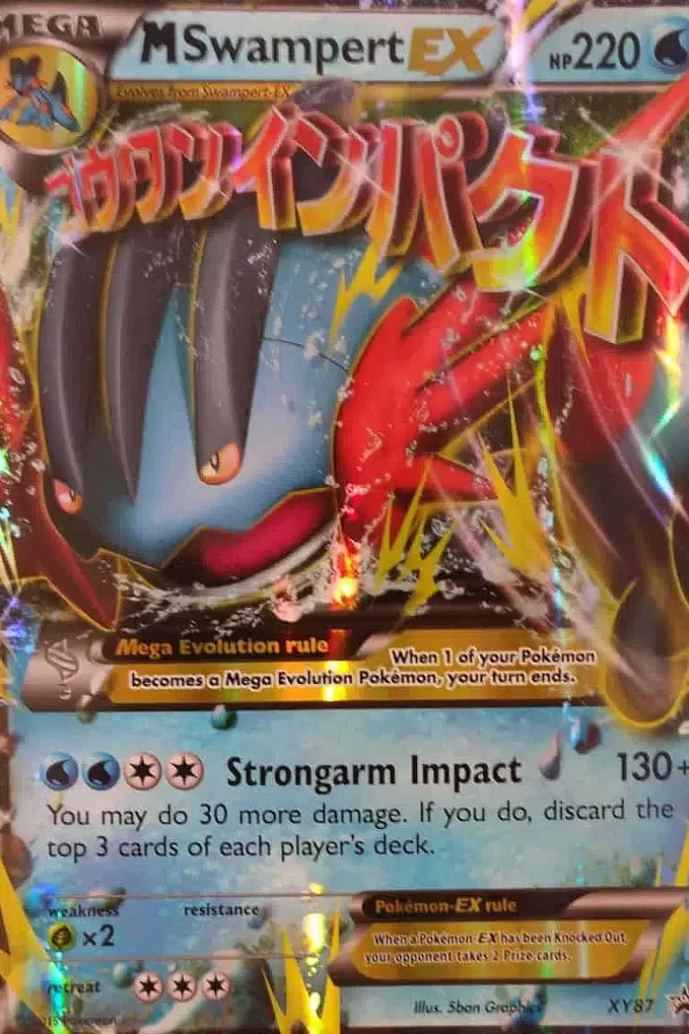 Pocket Monster Pokémon Kort-M Swampert Ex Xy87 Stor