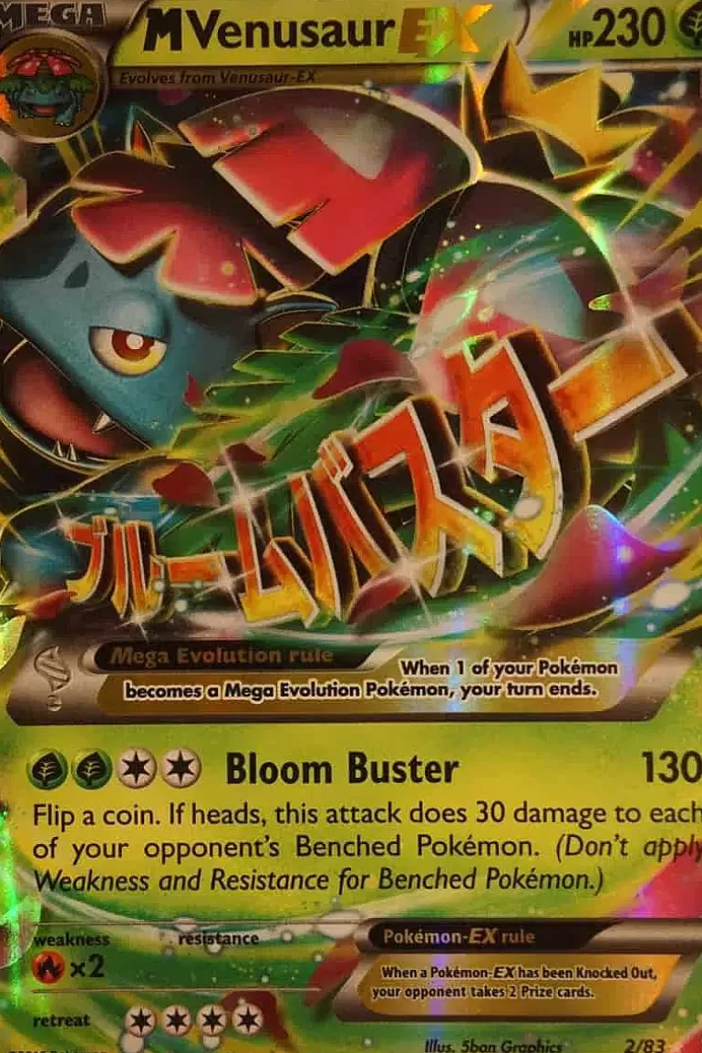 Pocket Monster Pokémon Kort-M Venusaur Ex 2/83