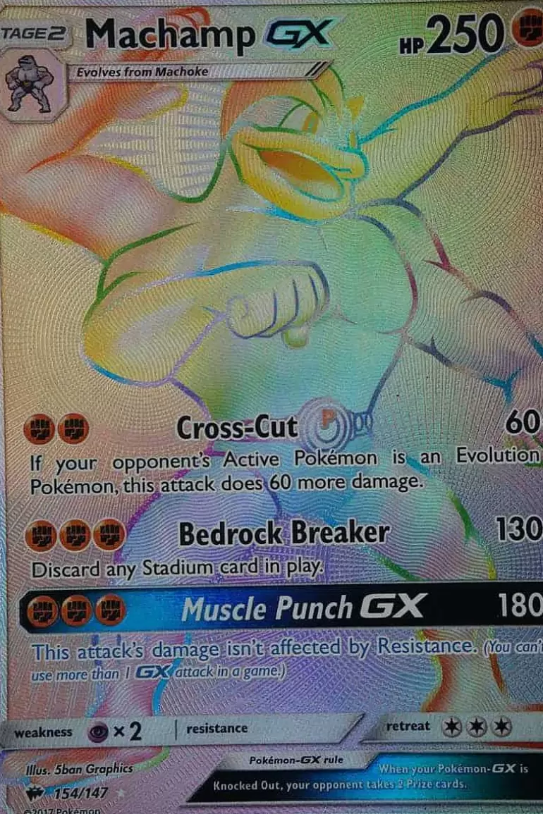 Pocket Monster Pokémon Kort-Machamp Gx 154/147 Hyper Rare