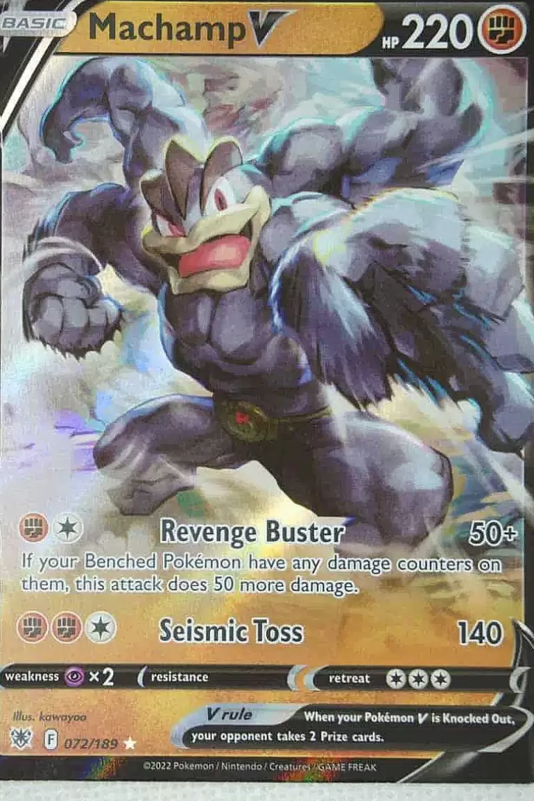 Pocket Monster Pokémon Kort-Machamp V 072/189