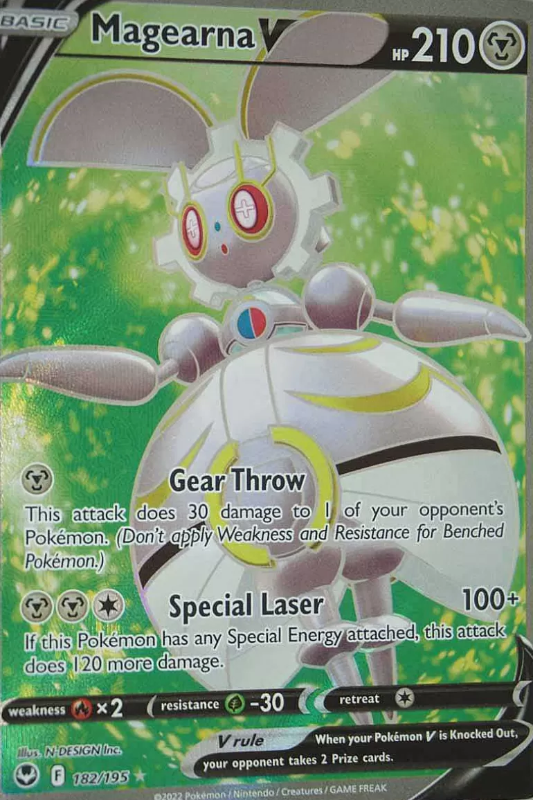 Pocket Monster Pokémon Kort-Magearna V 182/195 Full Art