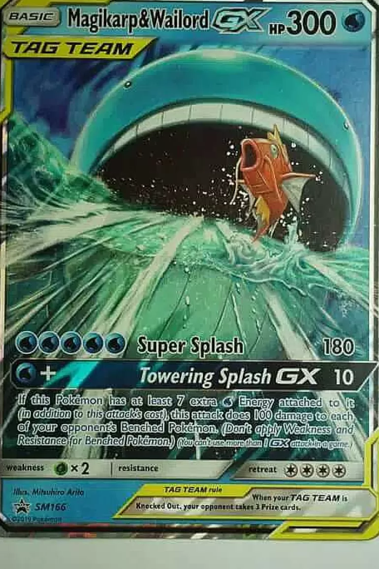 Pocket Monster Pokémon Kort-Magikarp & Wailord Gx Sm166 Stor