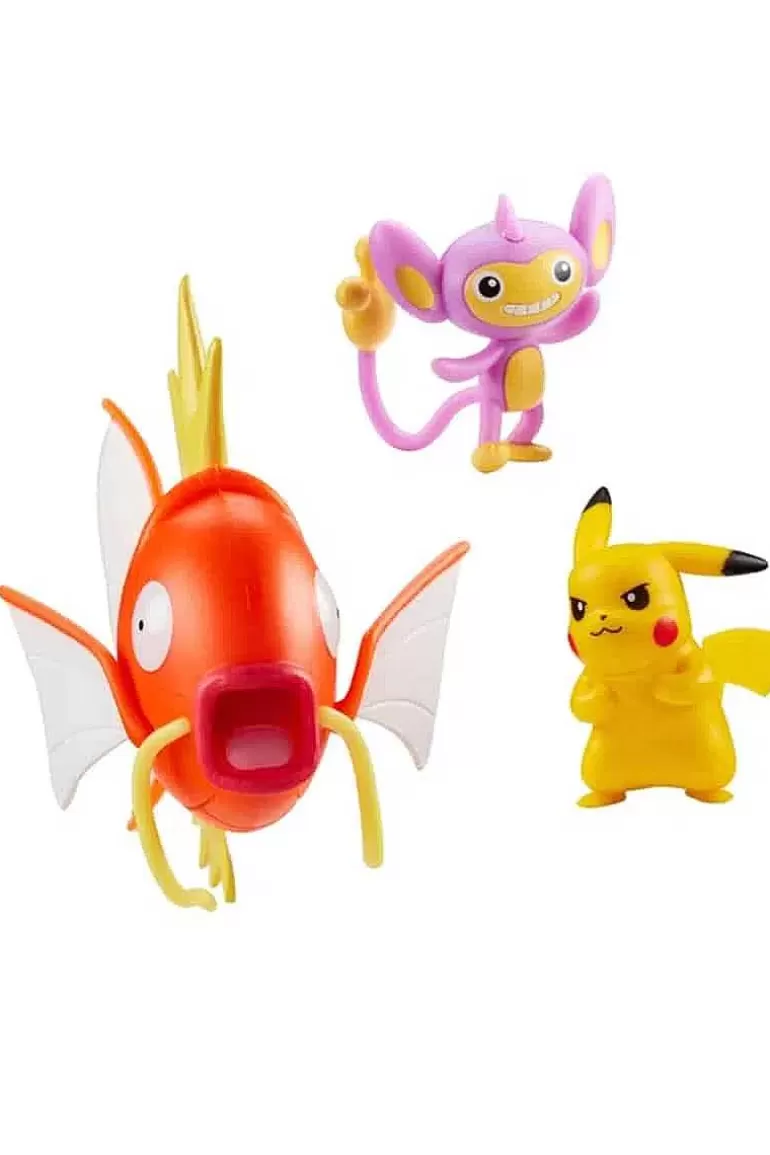 Pocket Monster Pokémon Figurer-Magikarp Aipom Og Pikachu Figurer