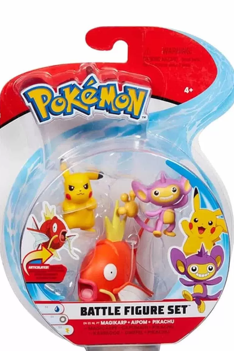 Pocket Monster Pokémon Figurer-Magikarp Aipom Og Pikachu Figurer