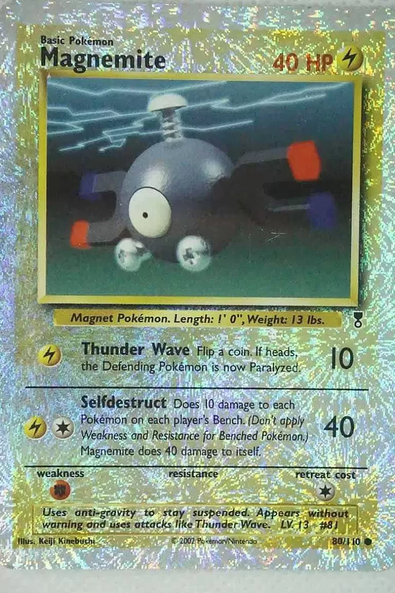 Pocket Monster Pokémon Kort-Magnemite 80/110 Special Holo Edition