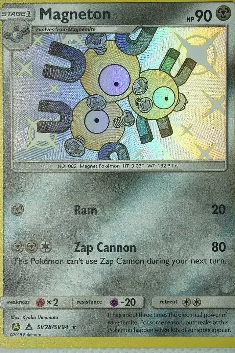 Pocket Monster Pokémon Kort-Magneton Sv28/Sv94 Shiny Rare
