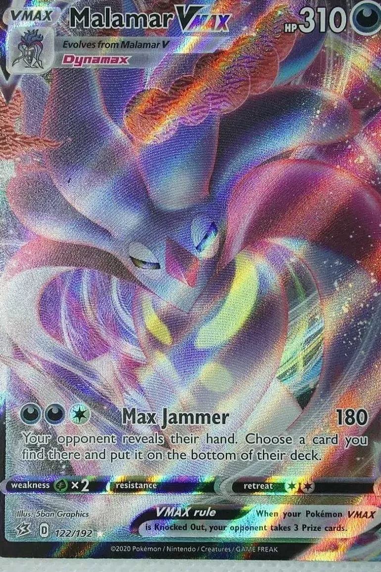 Pocket Monster Pokémon Kort-Malamar Vmax 122/192