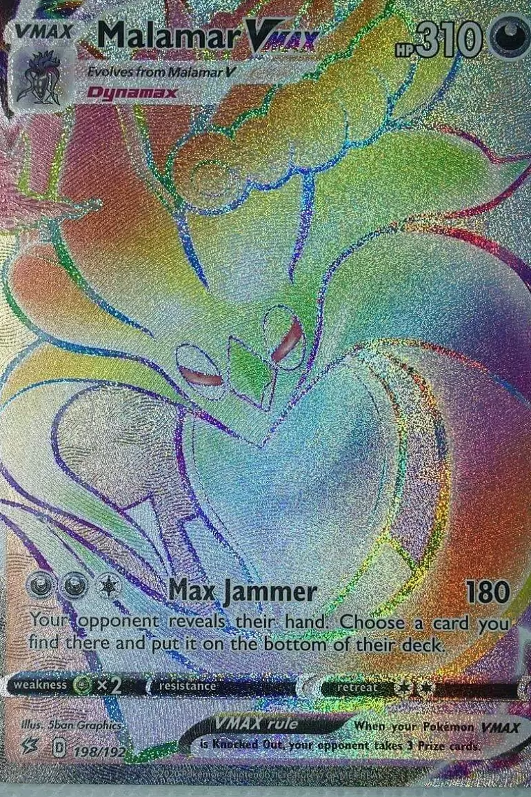 Pocket Monster Pokémon Kort-Malamar Vmax 198/192 Hyper Rare