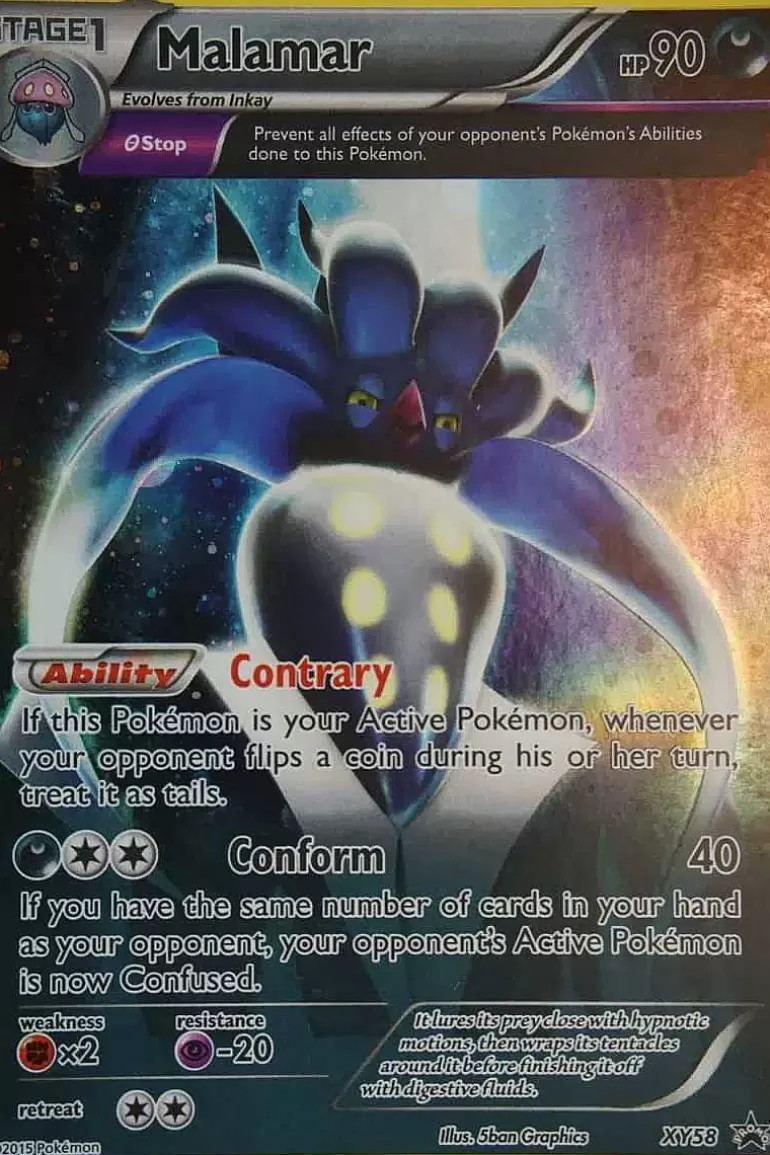 Pocket Monster Pokémon Kort-Malamar Xy58 Full Art Promo