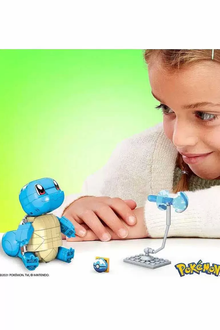 Pocket Monster Pokémon Figurer-Medium Squirtle Mega Construx Figur