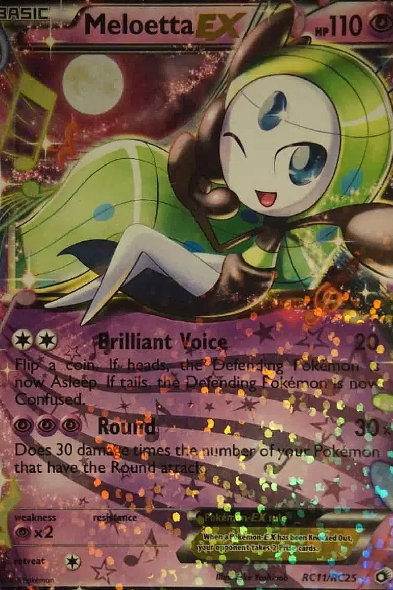 Pocket Monster Pokémon Kort-Meloetta Ex Rc11/Rc25