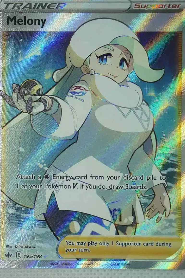 Pocket Monster Pokémon Kort-Melony 195/198 Full Art