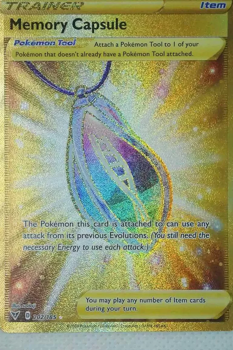 Pocket Monster Pokémon Kort-Memory Capsule 202/185 Secret Rare