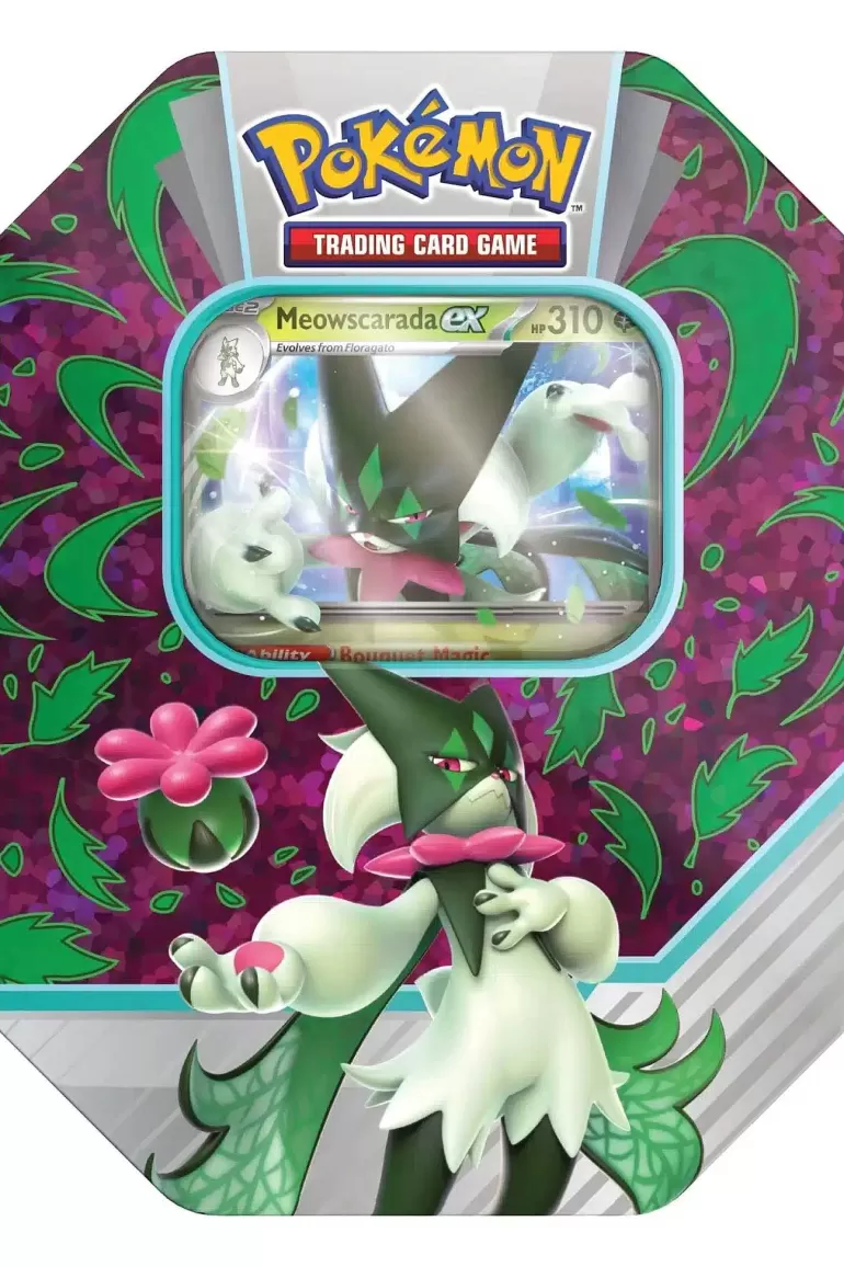 Pocket Monster Pokémon Kort-Meowscaradas Ex Tin