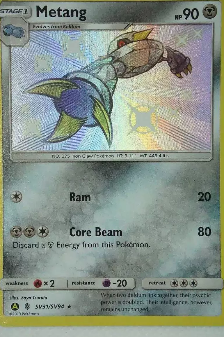 Pocket Monster Pokémon Kort-Metang Sv31/Sv94 Shiny Rare